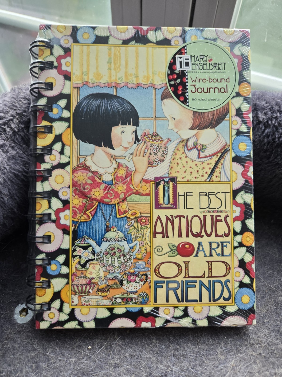 Mary Engelbreit Spiral Notebook, NEW/Sealed, The Best Antiques Are Old Friends Mary Engelbreit Spiral Notebook, NEW/Sealed, The Best Antiques Are Old Friends