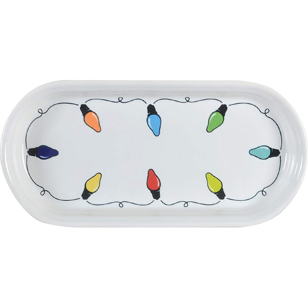 Homer Laughlin  Fiesta Christmas Lights Bread Tray 11103271