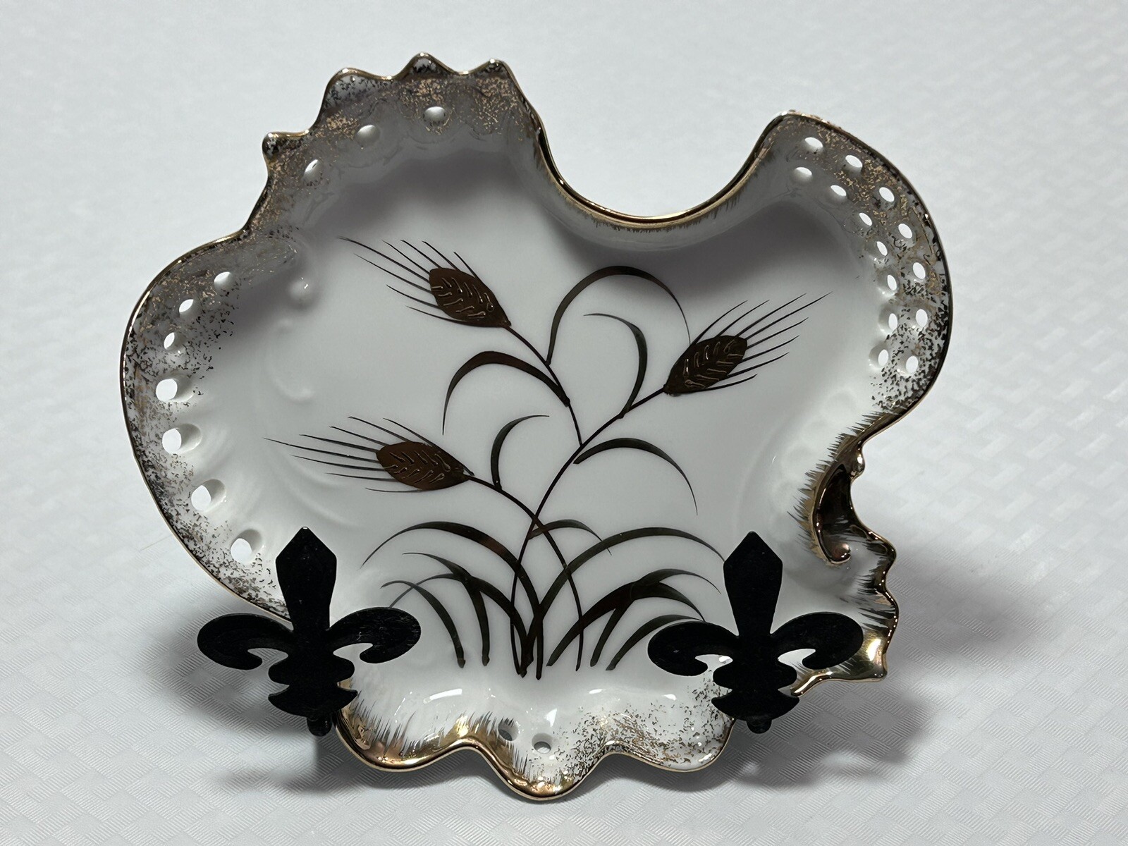Lefton China Handpainted Decorative Candy Dish Plate