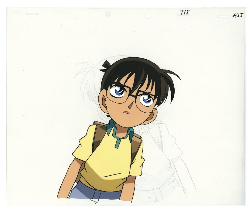 Detective Conan Case Closed Original Animation Production Cel + Mandarake Record