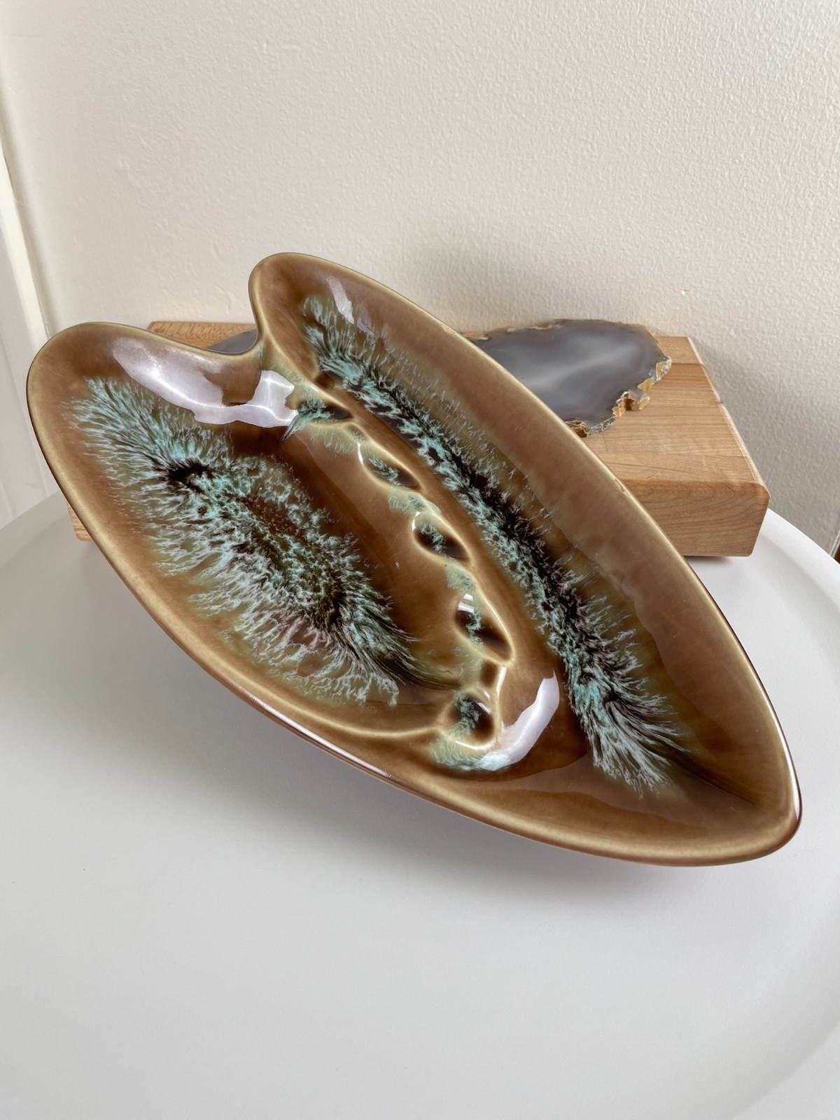 Vintage 1950s MCM Large Boomerang Ashtray