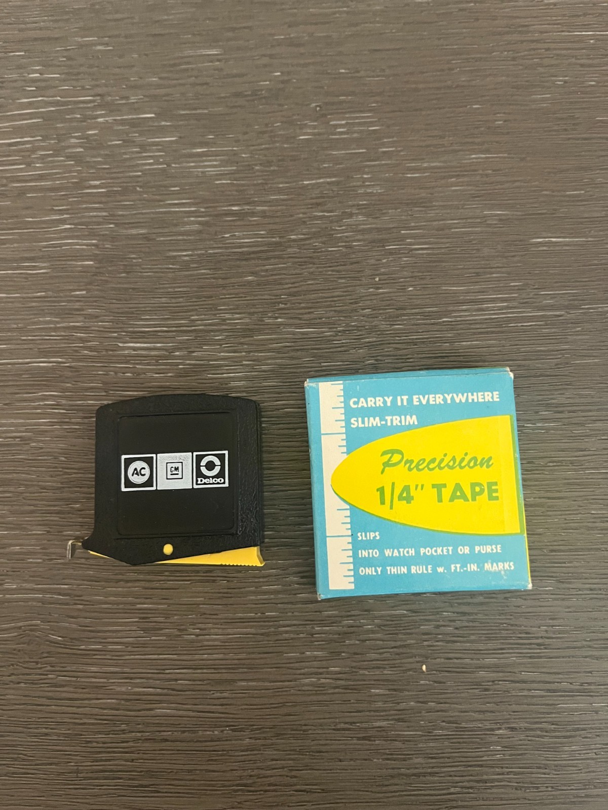 Vintage AC GM Delco General Motors Advertising Tape Measure In Box