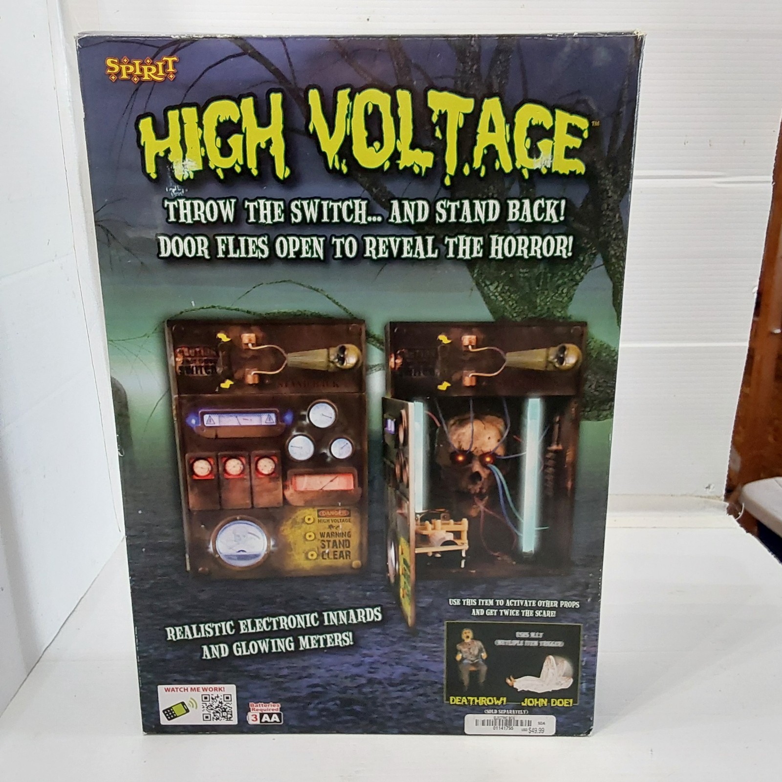 Vintage 2012 Spirit Halloween High Voltage Animated Prop - Complete with Box