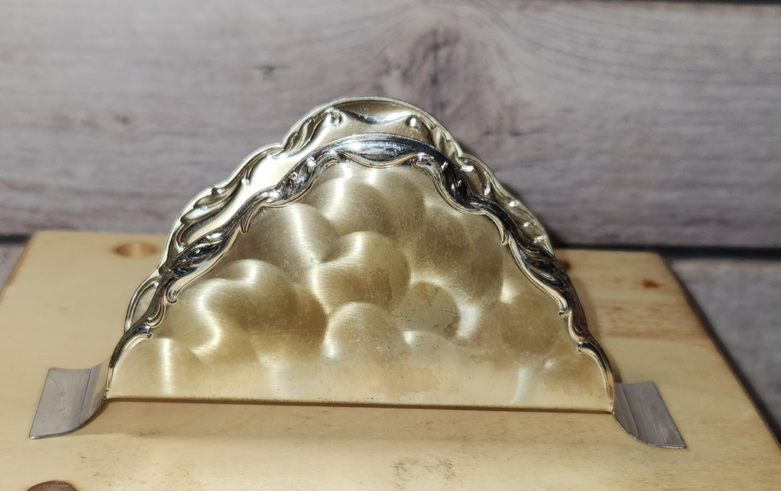 Vintage IKORA Silver plated letter/ napkin holder Epbrass Germany WMF Beautiful