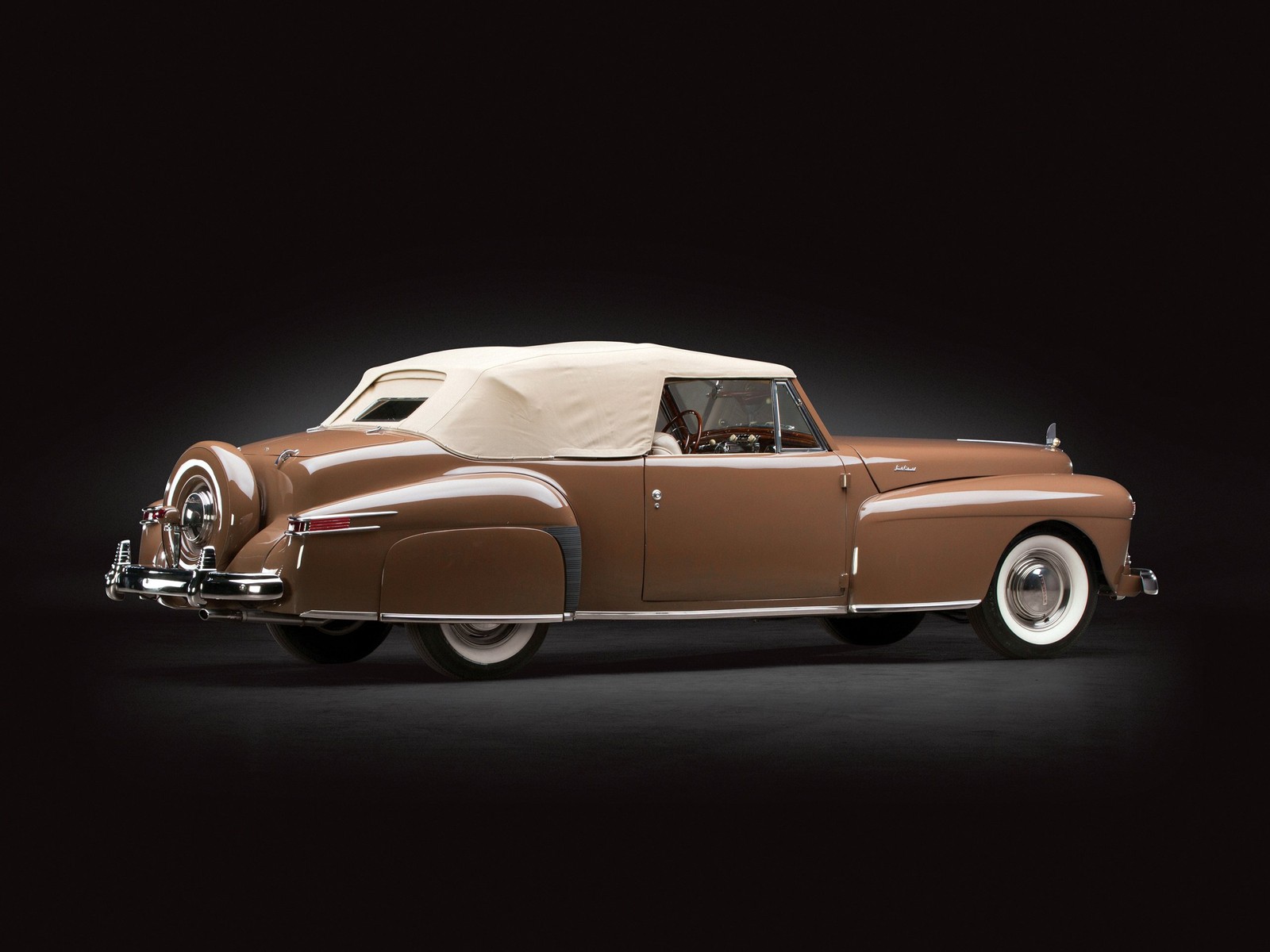 Cars 1942 lincoln continental 2 door cabriolet retro Art Print Poster 11x17
