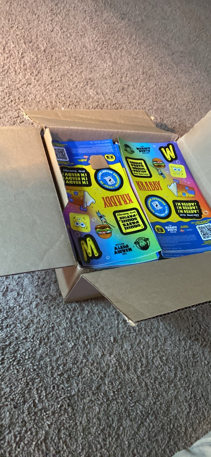 HUGE CRAZY DEAL (LIMITED EDITION)Wendy’s Krabby Patty Kollab SpongeBob Stickers 