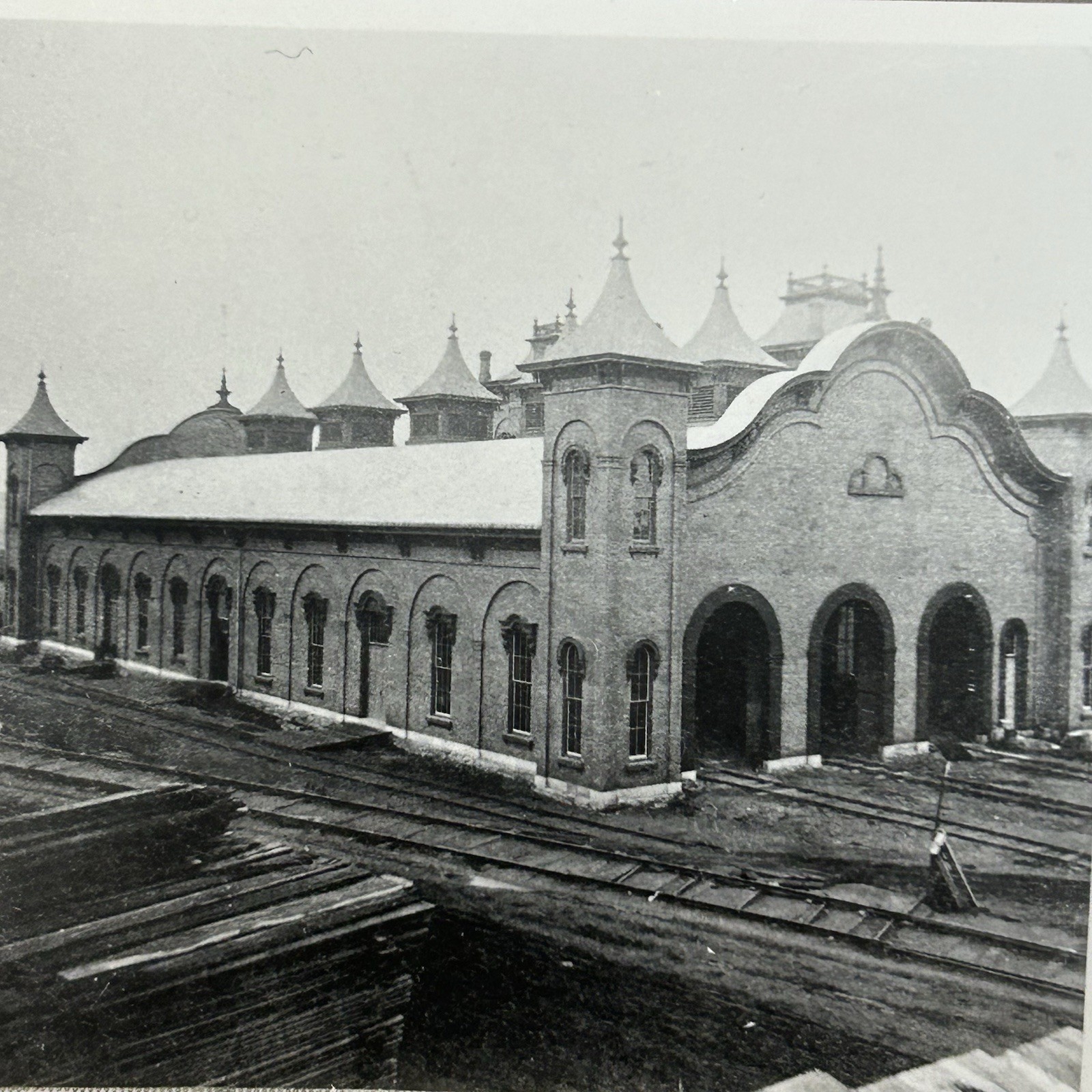 Vintage Photo Central Vermont Railroad Shop Building St Albans Train Shed Vintage Photo Central Vermont Railroad Shop Building St Albans Train Shed