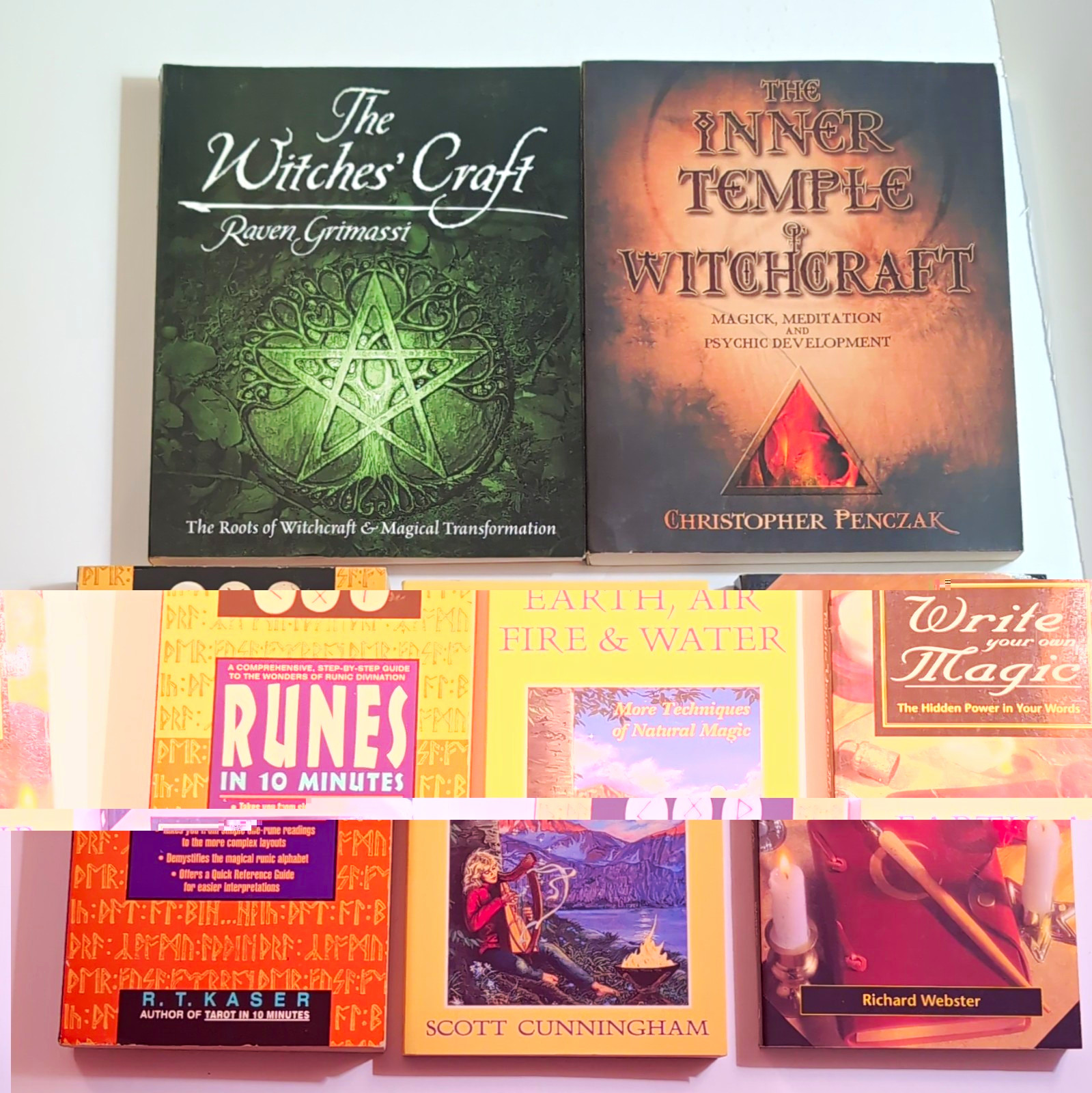 Wicca & Paganism Book Lot of 5: The Witches\' Craft, Inner Temple + More