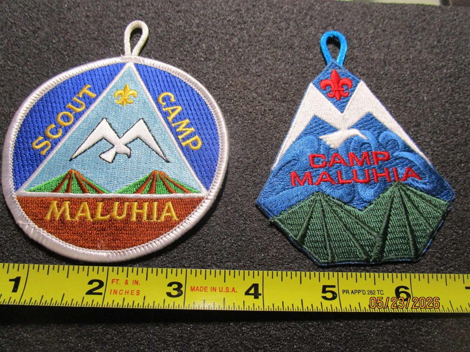set of 2  Maluhia Scout Camp Council Hawaii Boy Scout patches