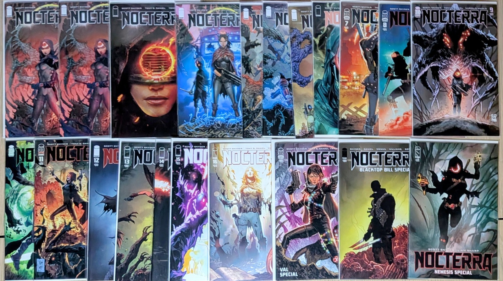 NOCTERRA 1-16 + 3 SPECIALS 1ST PRINTS FULL SET NM SCOTT SNYDER TONY DANIEL IMAGE