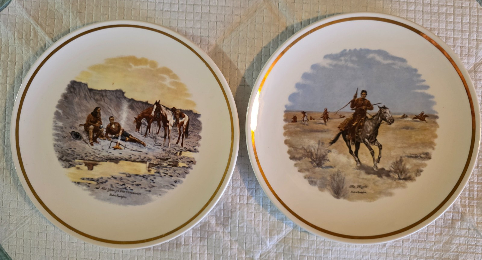 Vintage Gorham Frederic Remington 9\