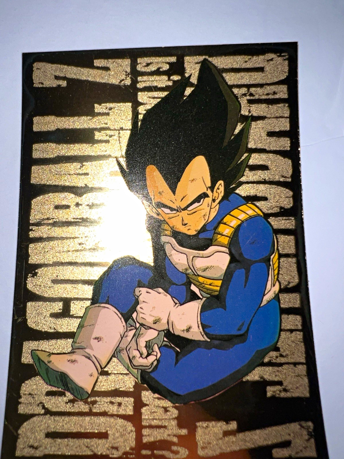 Dragon Ball Z Vegeta Gold Foil 1999 FUNimation Trading Card G-8