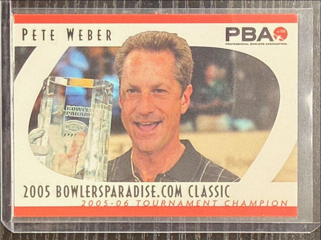 2008 Rittenhouse PBA Bowling 2005 USBC Numbered Pete Weber 41/50 #T6