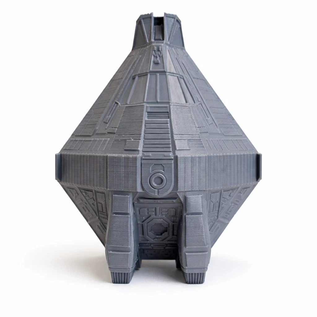 3D Printed Alien Narcissus Ship Model 10in Sci Fi Display Replica