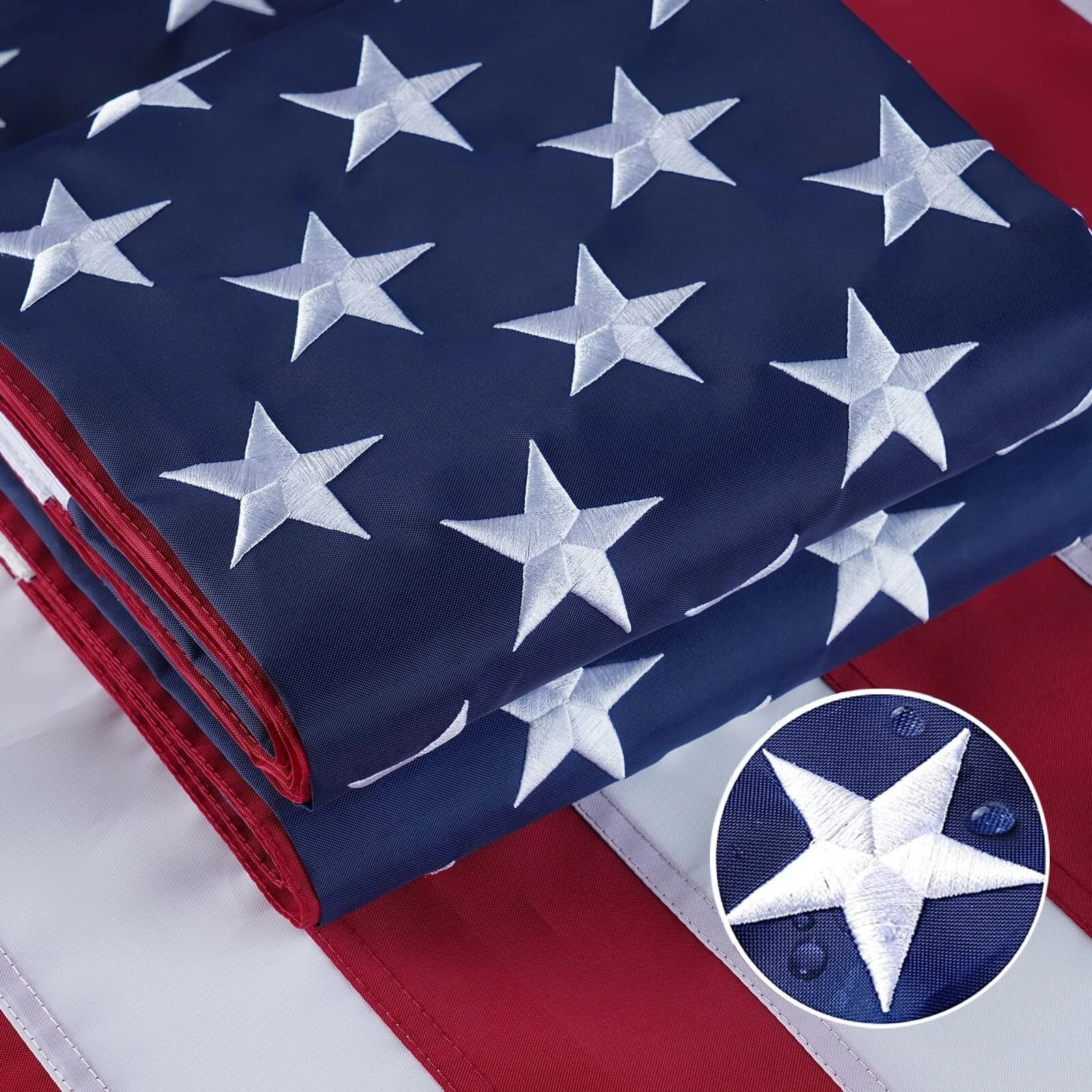 US American Flag 3x5 Quality Made USA Flag Embroidered United States Flag