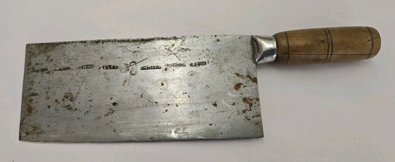 Vtg Ho Ching Kee Lee Cleaver Knife (8