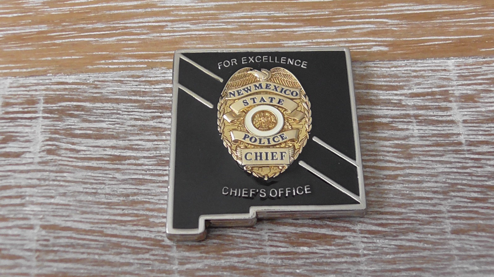 New Mexico State Police Chief Of Police Challenge Coin #F990