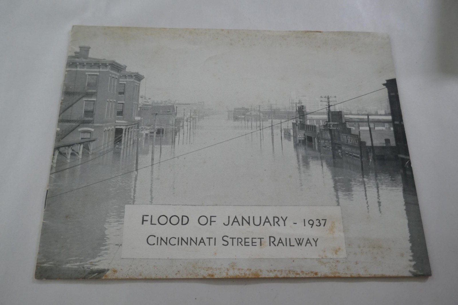 1937 Flood Cincinnati Street Railway Booklet