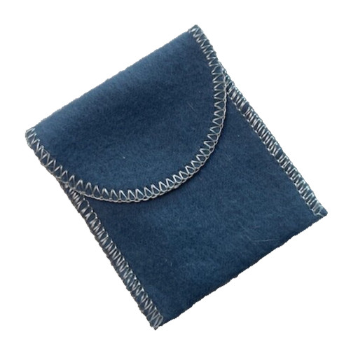 Wallace H & H Size Anti Tarnish Replacement Ornament Pouch Blue 2.75 x 2 inch
