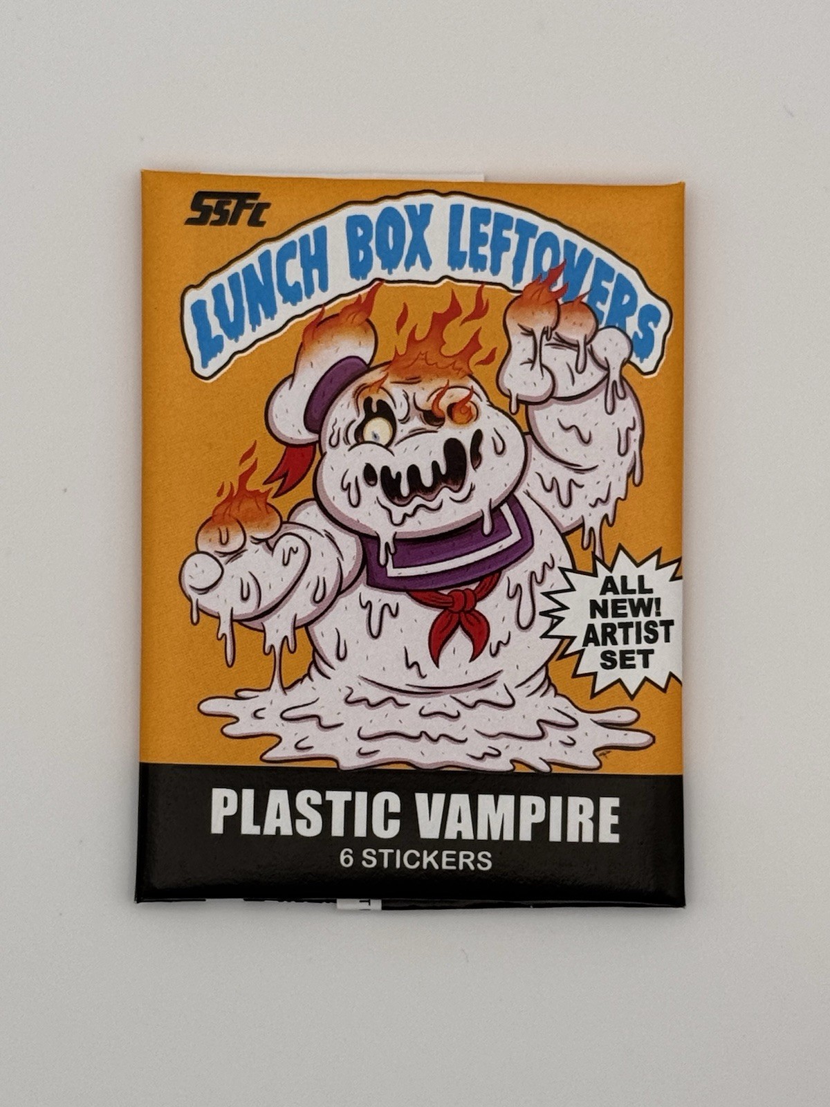 2026 SSFC Lunch Box Leftovers PLASTIC VAMPIRE Sealed Insert Pack - 6 Stickers 2026 SSFC Lunch Box Leftovers PLASTIC VAMPIRE Sealed Insert Pack - 6 Stickers