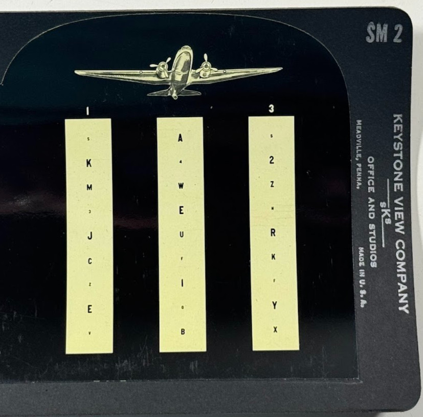 Diagnostic Series DC-51 Eye Training Stereoview – Aviator Vision Test Keystone