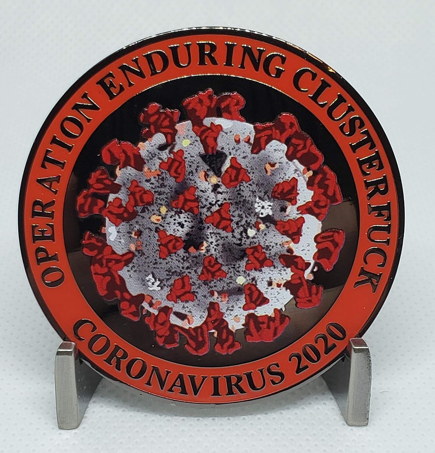 2020 Operation Enduring Clusterfuck Challenge Coin COVID Police Challenge Coin