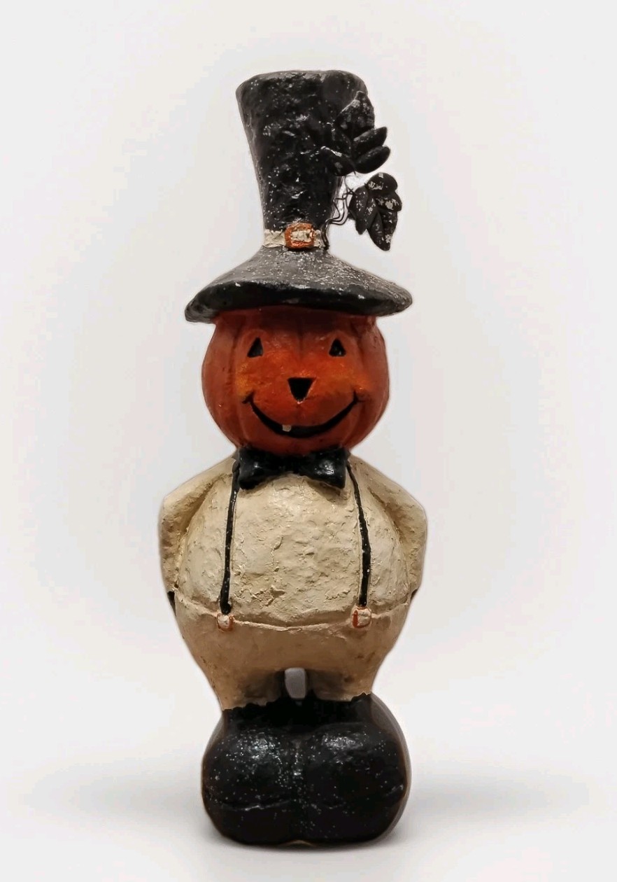 Vintage Folk Art Style PUMPKIN TOP HAT 16\