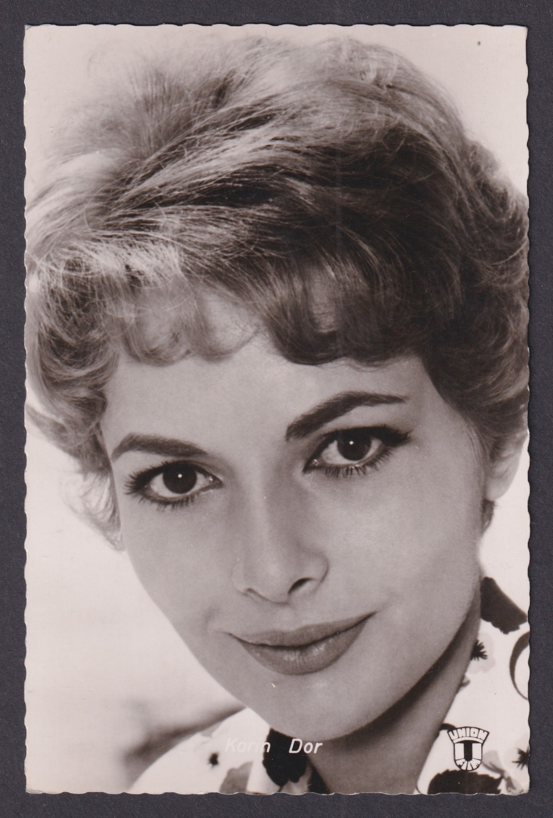 Vintage postcard GERMANY, Actress Karin Dor