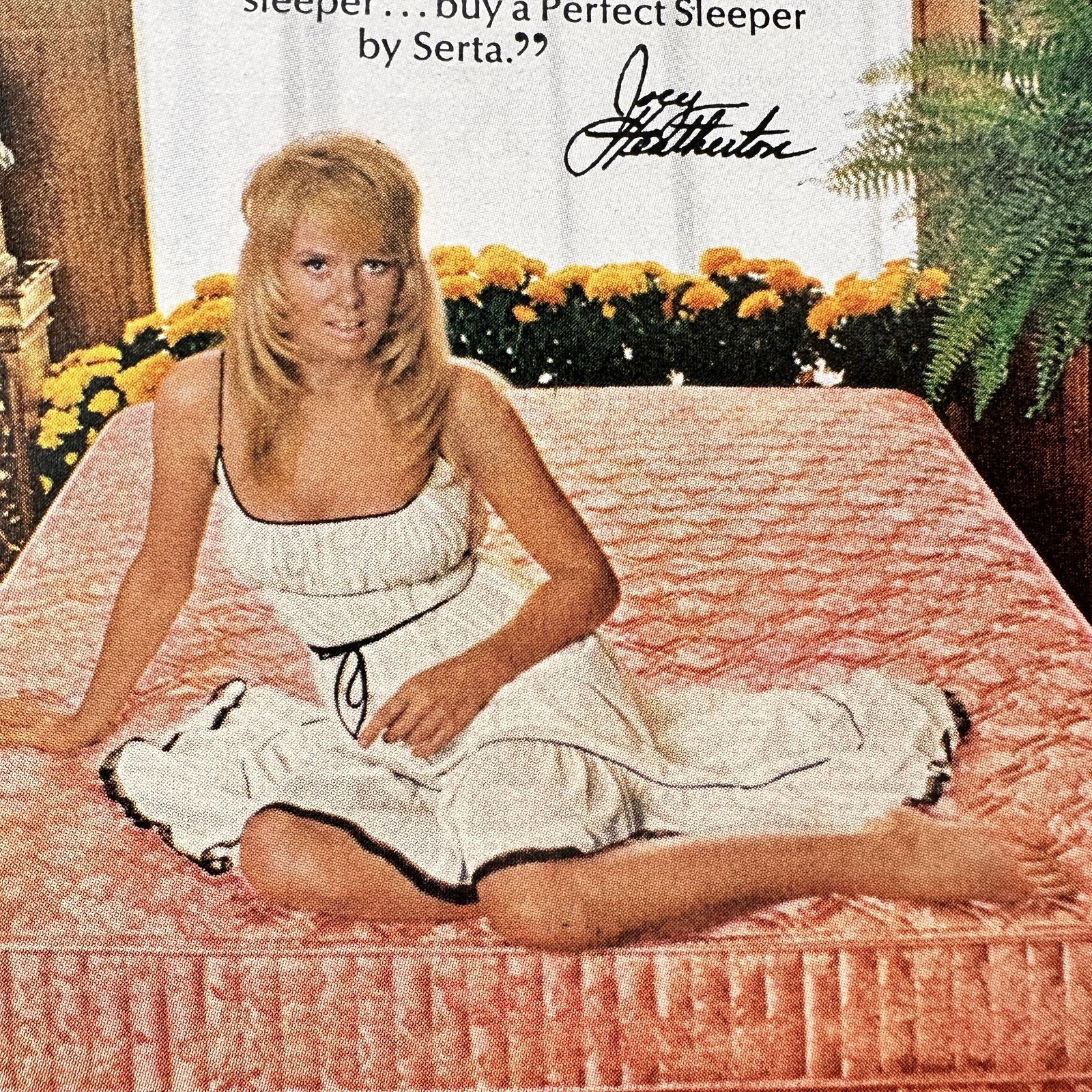 Serta Perfect Sleeper Mattress Bed 1972 Vintage Print Ad 70s Home Decor Advert