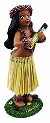 KC Hawaii Girl With Ukulele Mini Dashboard Doll 4