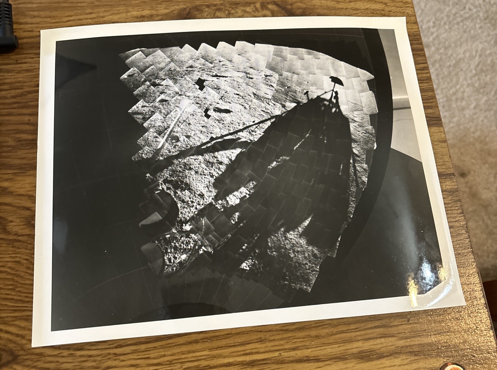Office of Public Information NASA Moon Photo June 1966 Surveyor I-21