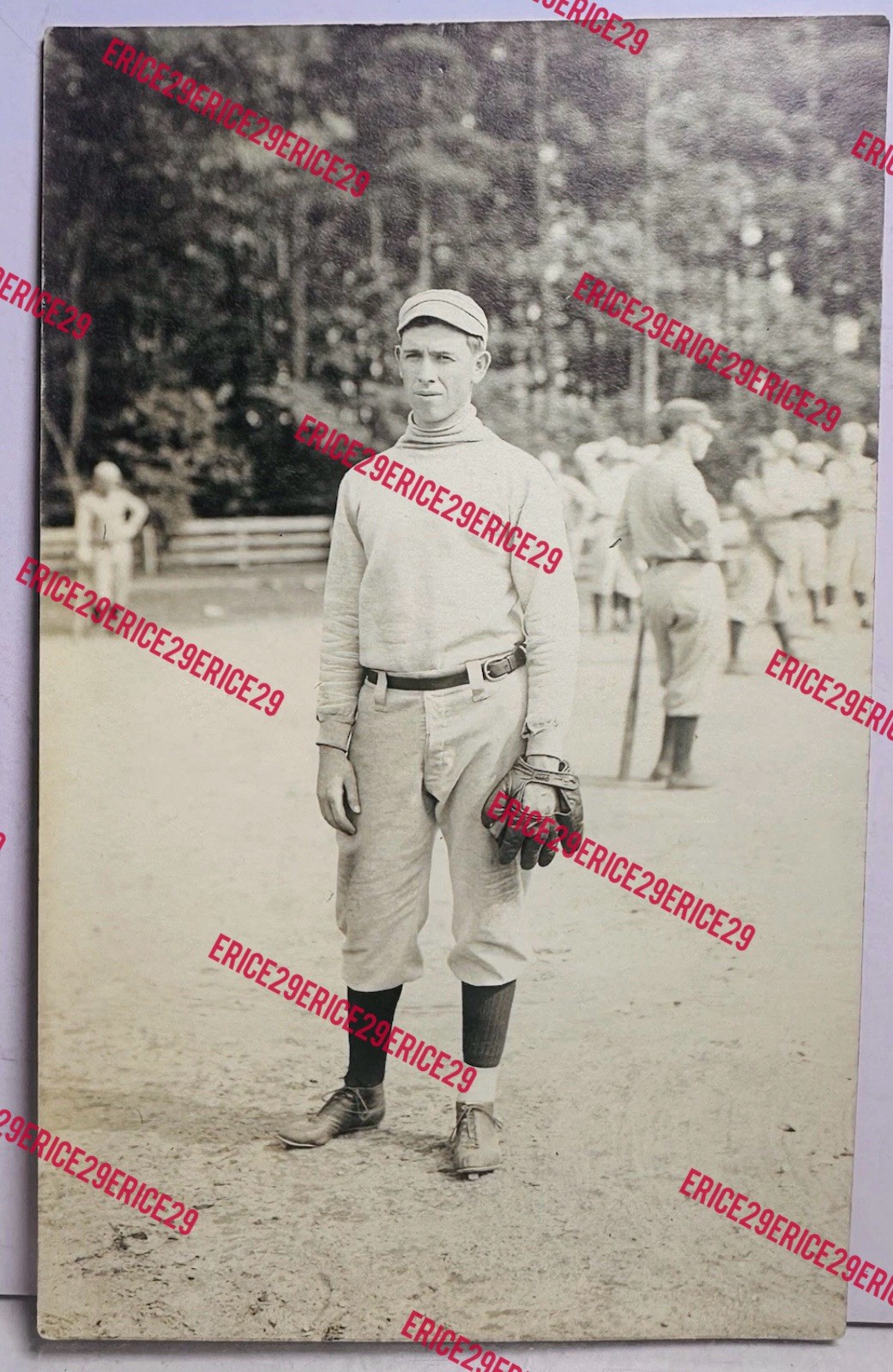 The Phillips Exeter Academy Exeter, New Hampshire Baseball Player RPPC Postcard