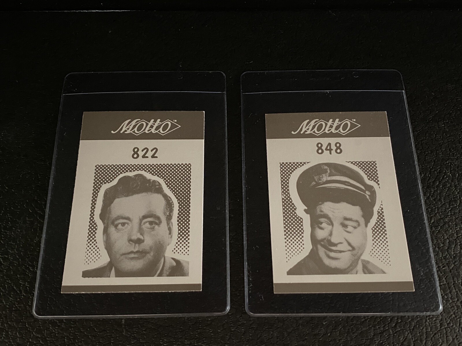 2 Jackie Gleason 1987 Motto Trivia Game Trading Cards The Honeymooners TV Show