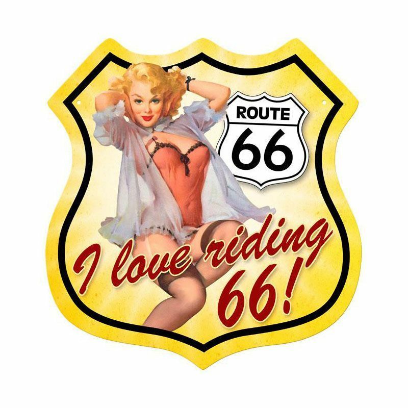 ROUTE 66 SHIELD PINUP GIRL 15\ ROUTE 66 SHIELD PINUP GIRL 15\
