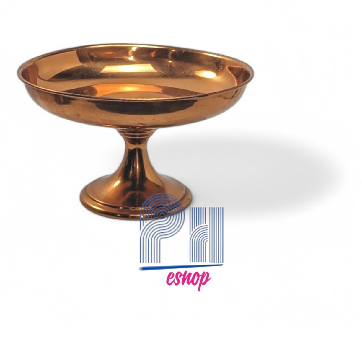 Vtg Coppercraft Guild Copper Compote Pedestal Footed Bowl Candy Dish 4.25x6.75