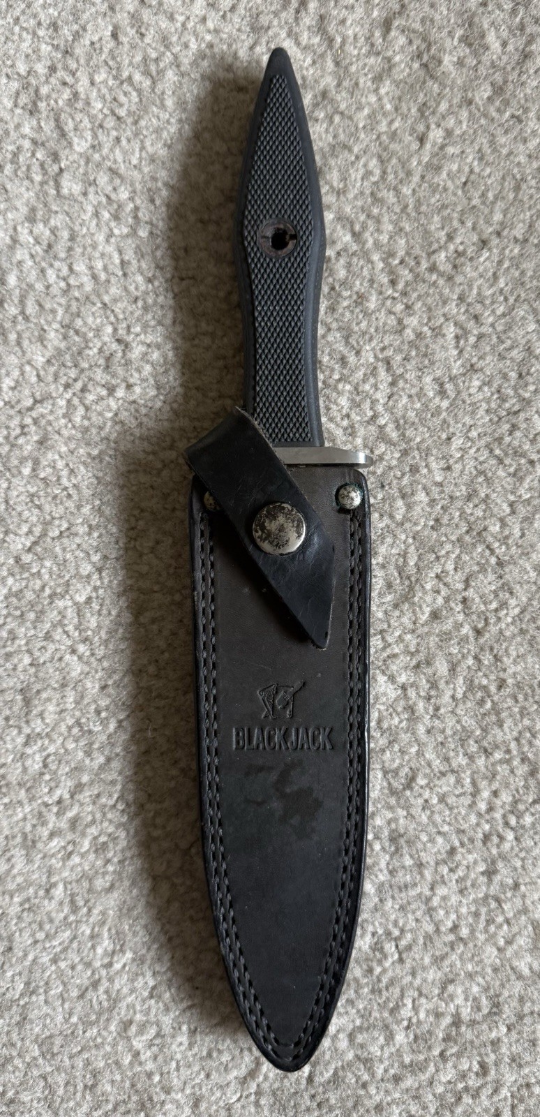 BLACKJACK Blackmoor Dirk Boot Knife SEKI JAPAN Dagger VTG VG RARE W/ Sheath