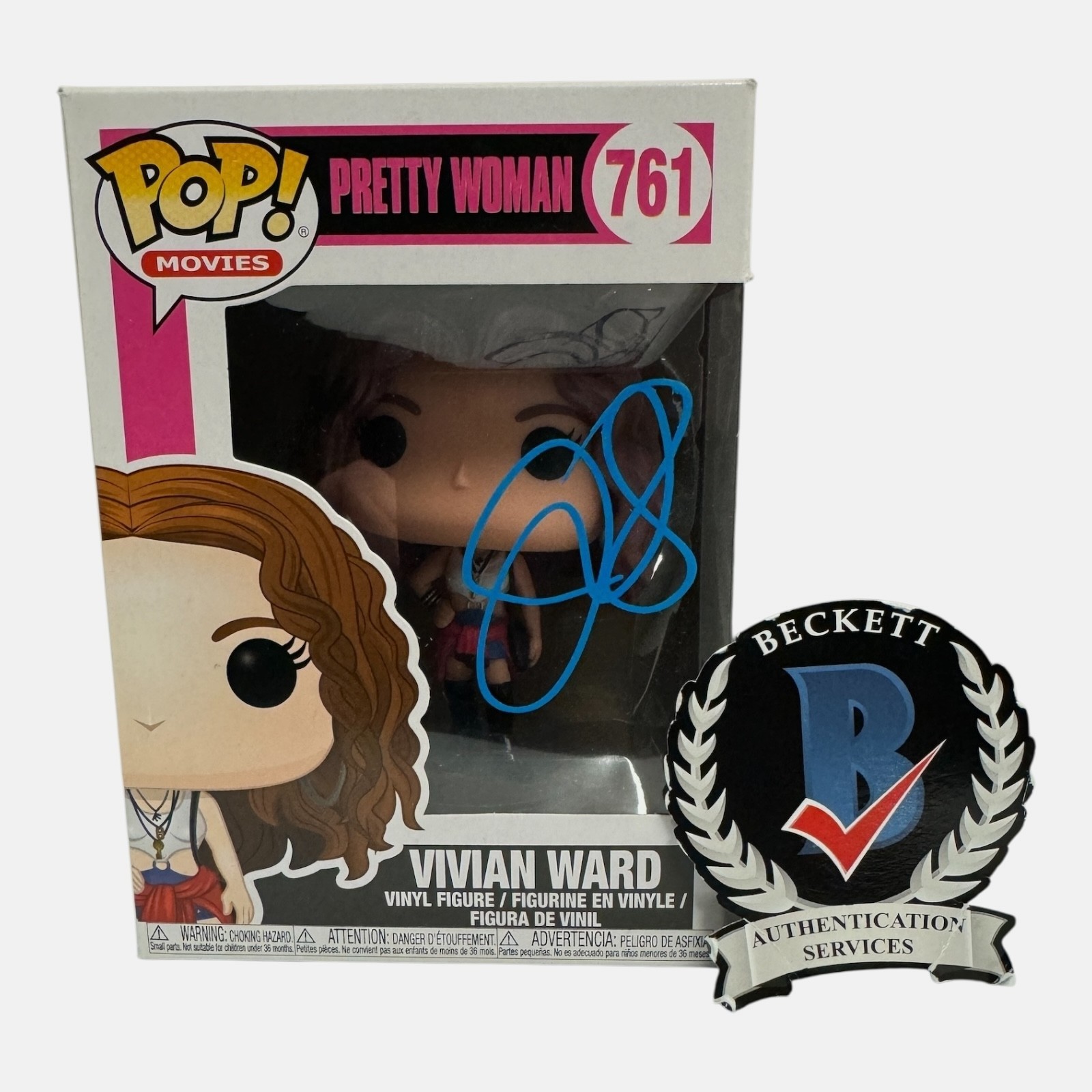 Julia Roberts Signed Autograph Pretty Woman Funko Pop 761 BAS Beckett Vivian