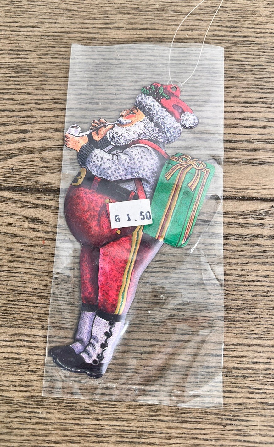 Vtg Department 56 Metal Santa Claus Ornament Dept 56 St Nick Holiday Christmas
