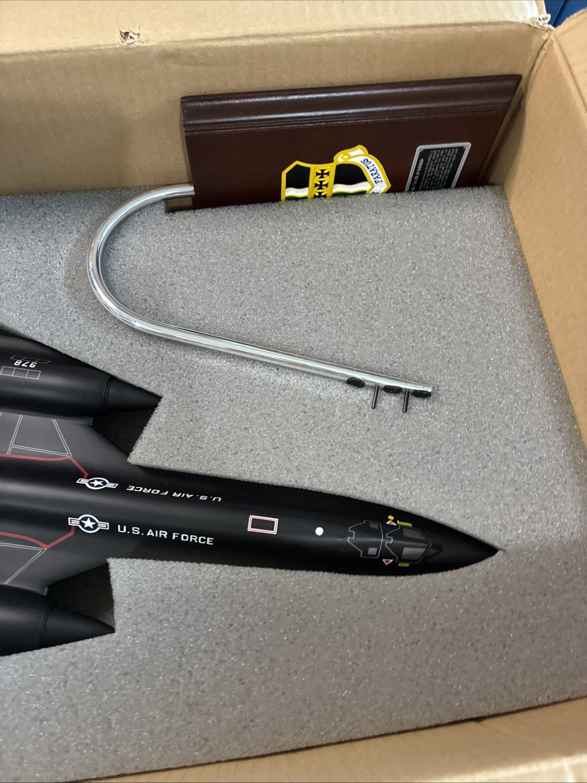 USAF Lockheed SR-71 Blackbird Desk Display Supersonic Model 1/63 Airplane RARE USAF Lockheed SR-71 Blackbird Desk Display Supersonic Model 1/63 Airplane RARE