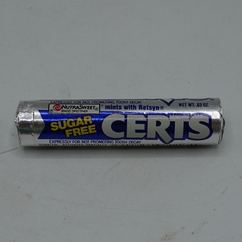 Certs Breath Mints Sugar Free Nutra Sweet 1980\'s NOS For Display