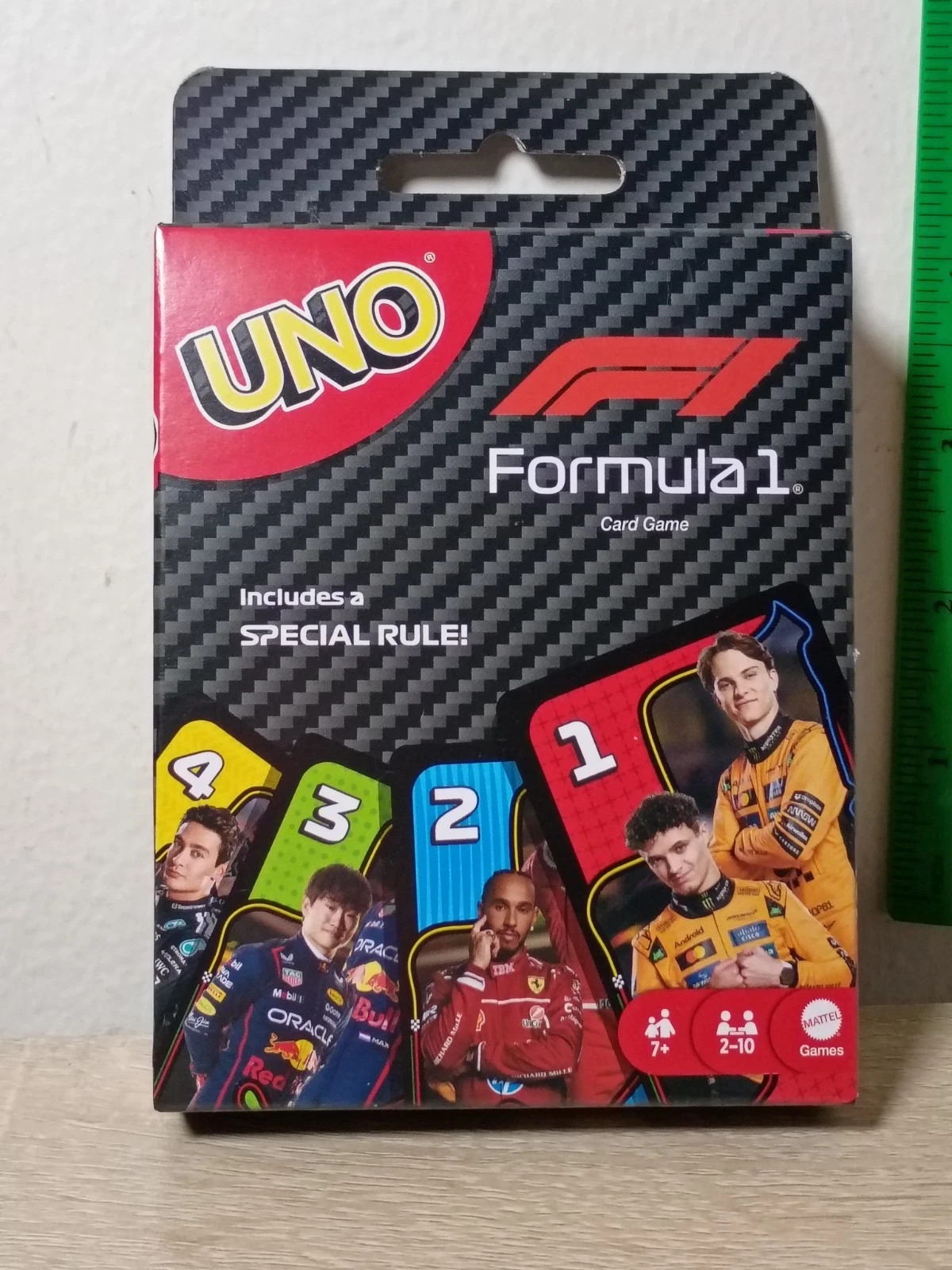 FORMULA 1 (ONE) EDITION UNO Card Game Mattel 112 Cards 2-10 Players