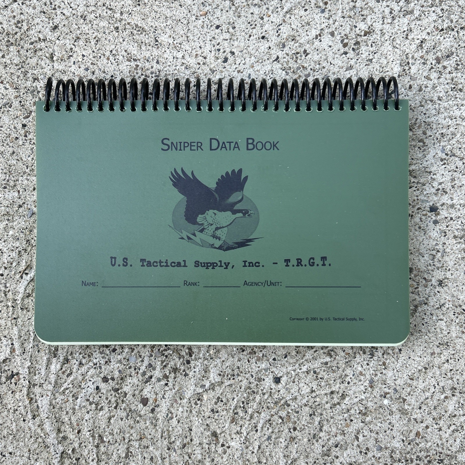 Sniper Data Book - Rite in the Rain -Tacticle Data Book-Unused  (b23)