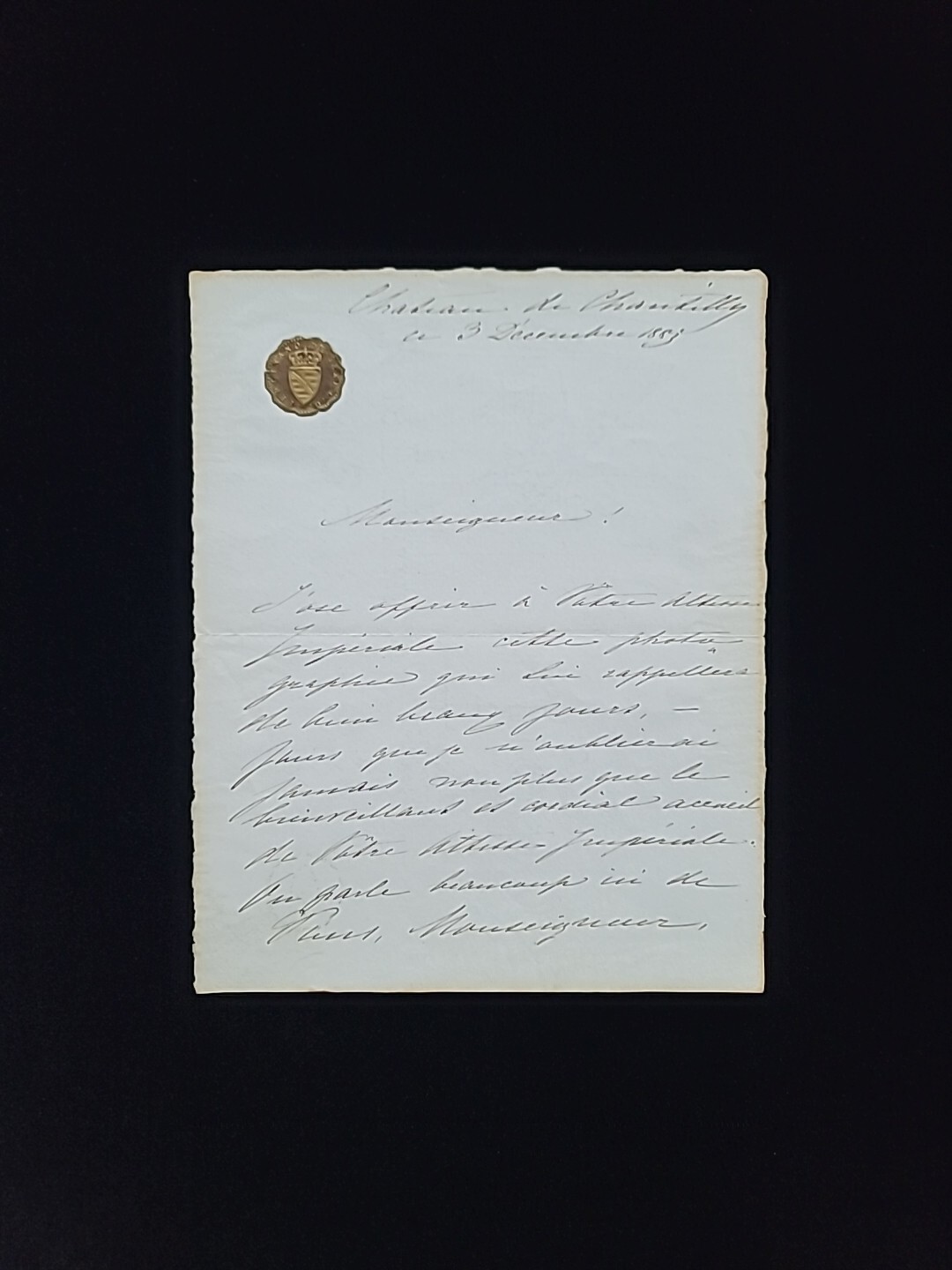 1883 Bulgaria Tsar Ferdinand I Signed ALS to Grand Duke Vladimir Romanov Russia