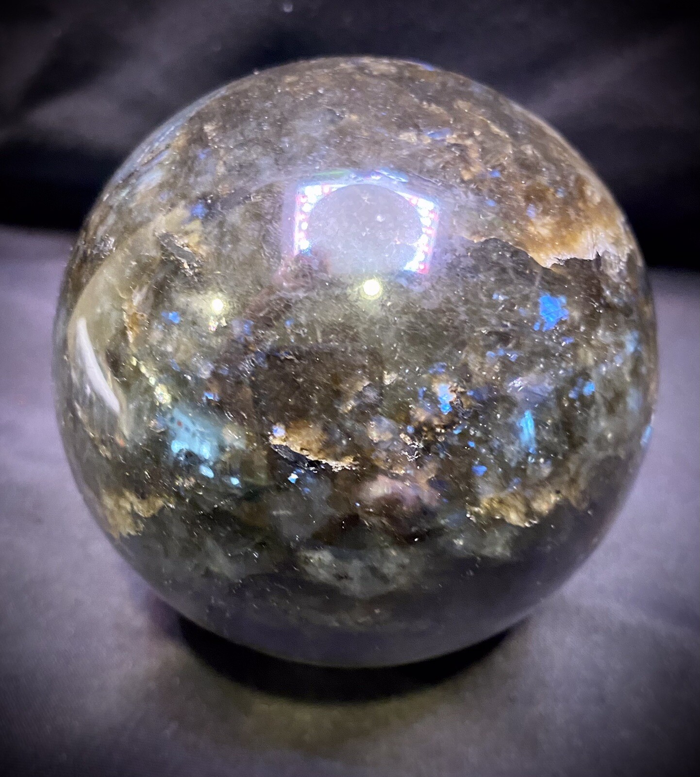 3” Sparkling Labradorite Sphere
