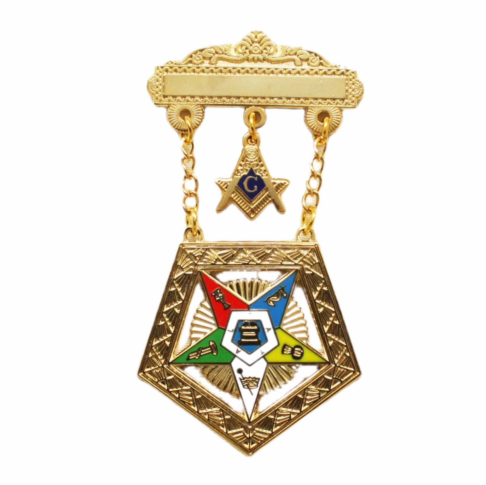 OES Order Eastern Star Past Worthy Grand Patron Masonic Jewel