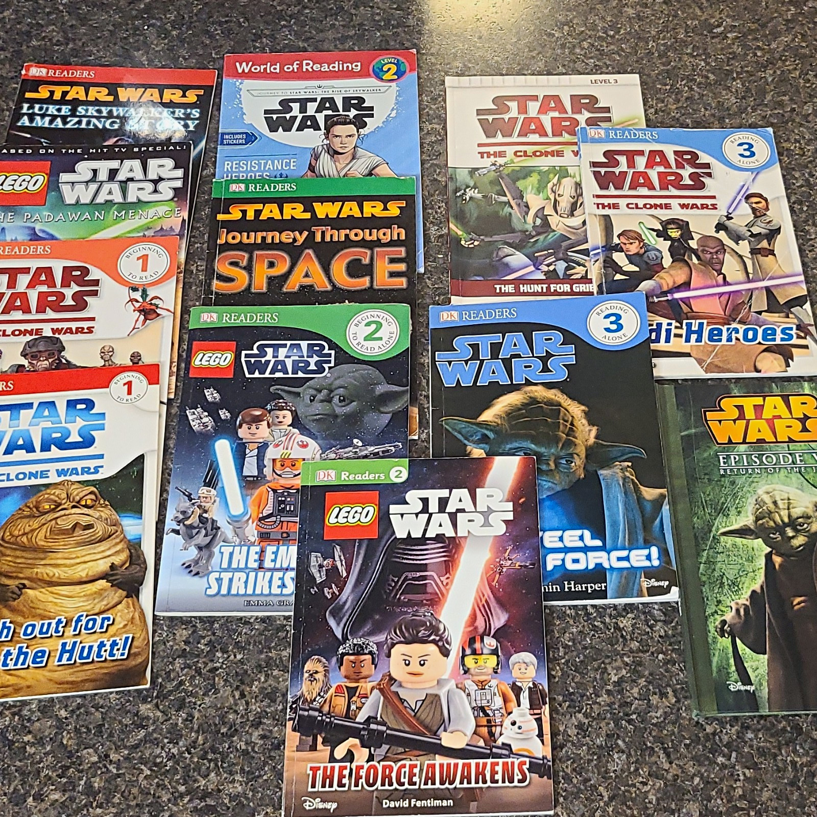 Star Wars Book Lot Of 12 DK Readers & LEGO Star Wars Kids Books English Sci-Fi