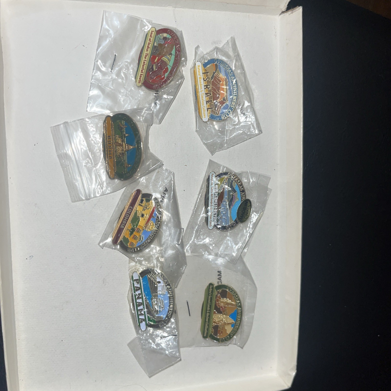 Overseas Adventures Club Souvenir Pin Lot Of  7