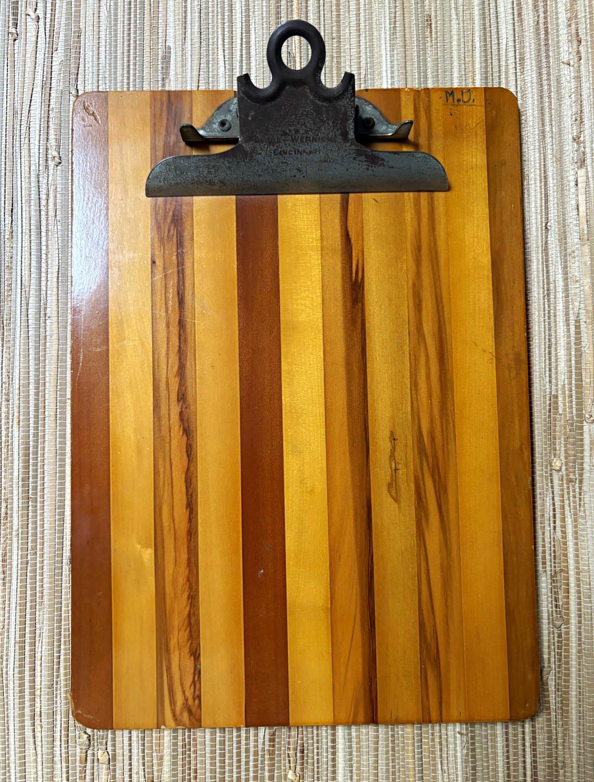 Globe-Wernicke Cincinnati Wood Clipboard with Metal Vintage 12x9
