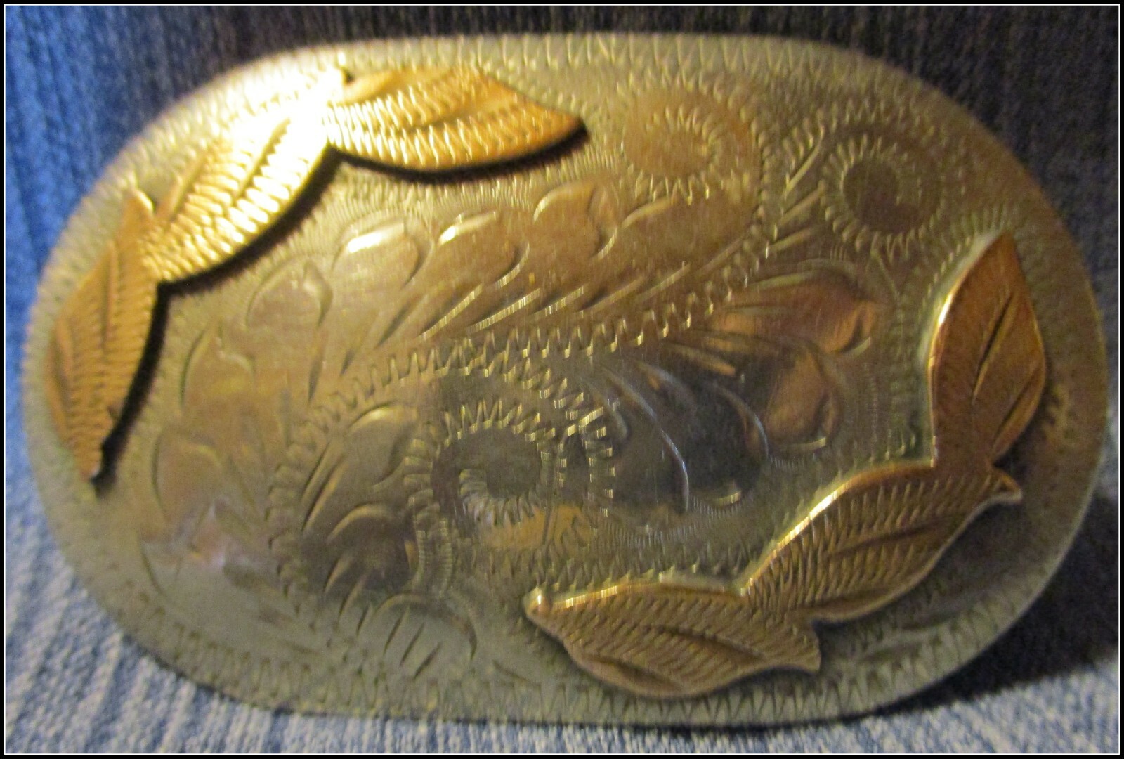RARE AWESOME KELLEY Buckles Denver Western Hand Engraved Beautiful Belt Buckle 