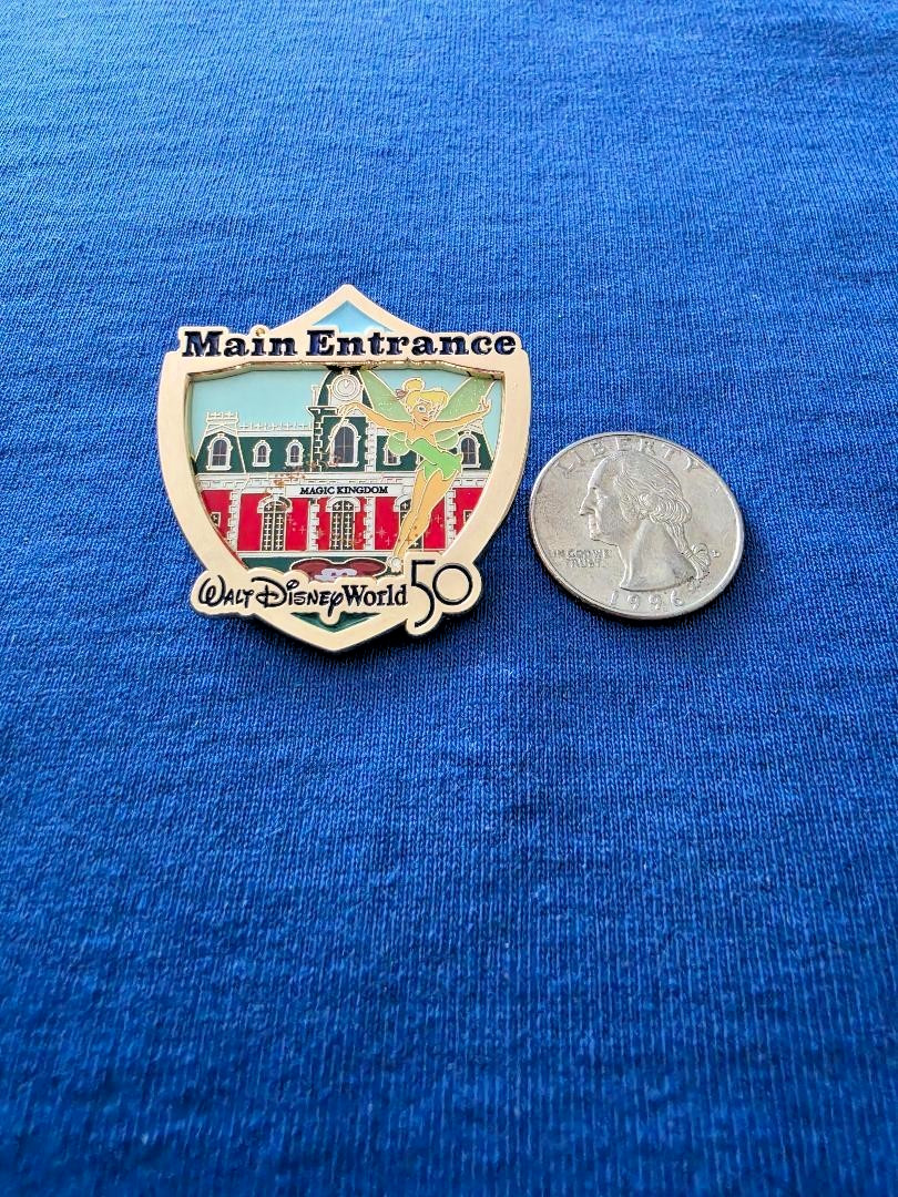 WDW - Tinker Bell Main Entrance - 50th Anniversary Attraction Crests DISNEY PIN